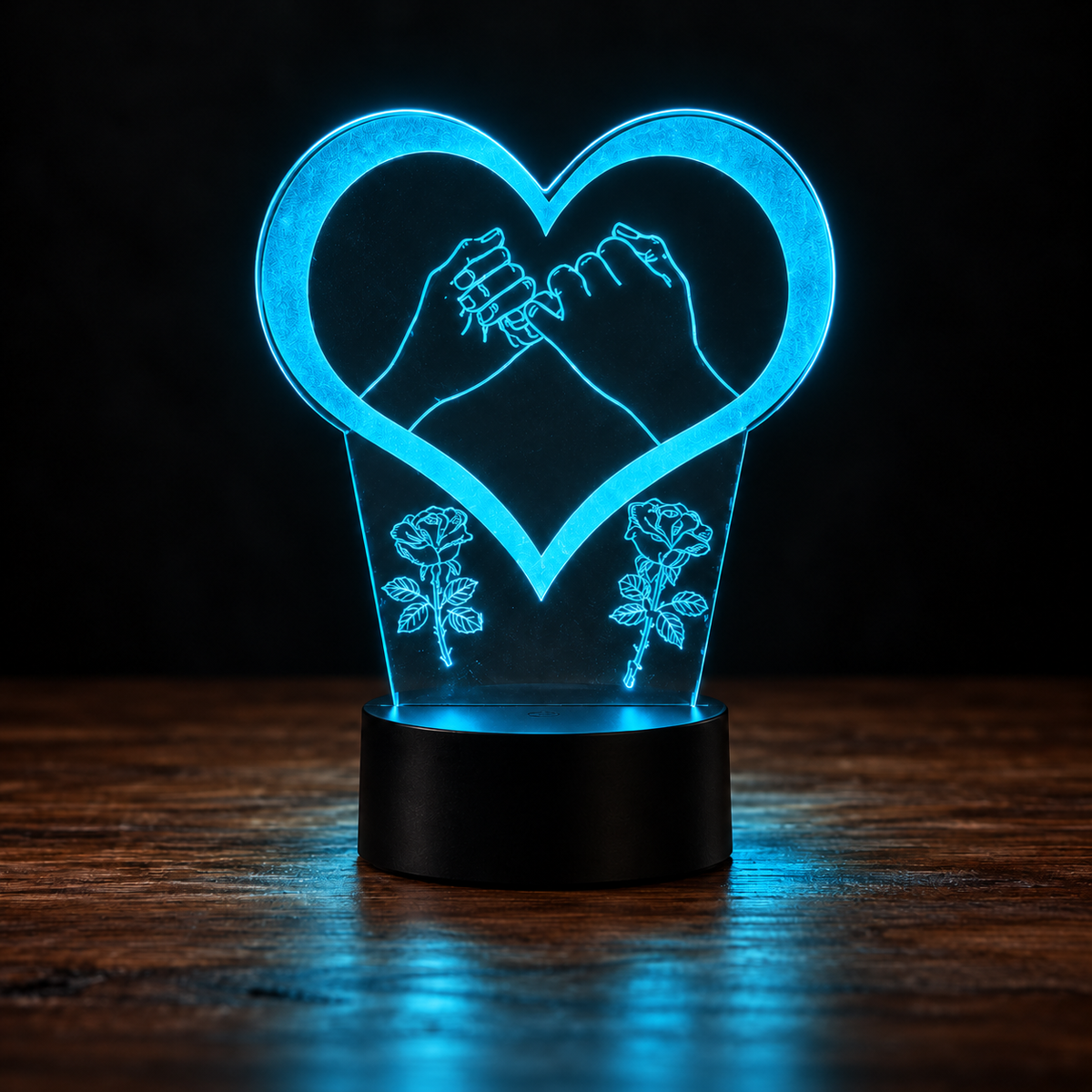 Lampe Amour 3D — Veilleuse LED Multicolore