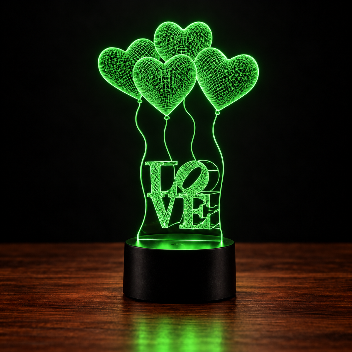 Lampe Amour 3D — Veilleuse LED Multicolore