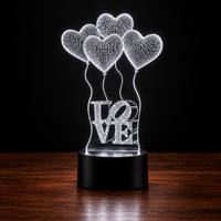 Lampe Amour 3D — Veilleuse LED Multicolore