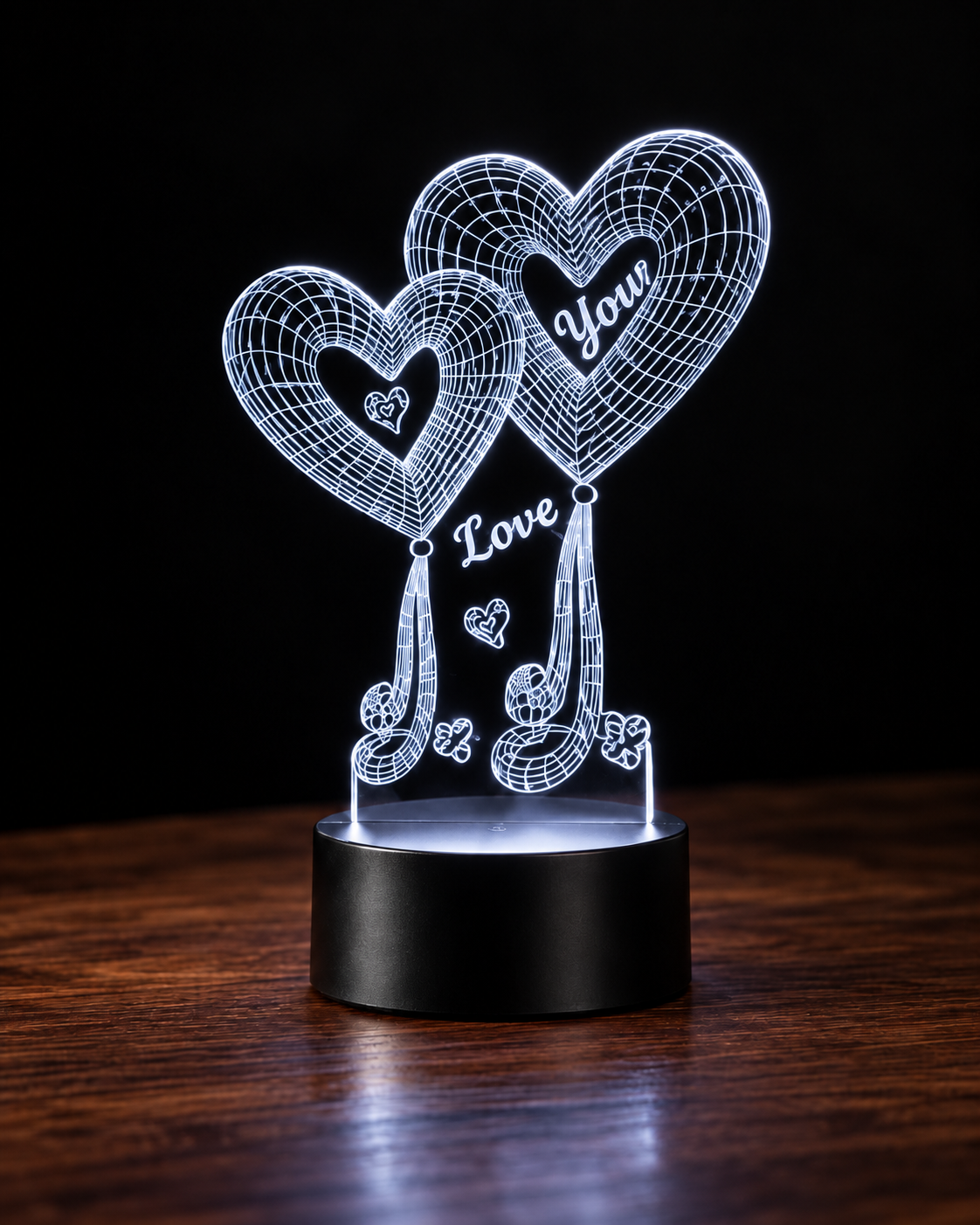 Lampe Amour 3D — Veilleuse LED Multicolore