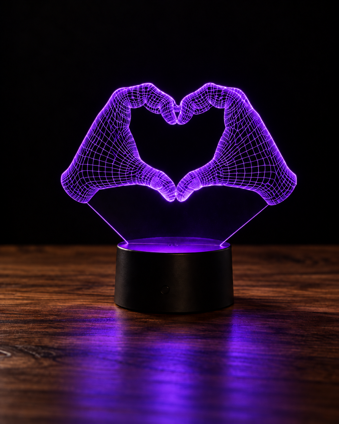 Lampe Amour 3D — Veilleuse LED Multicolore