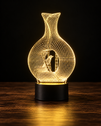 Lampe 3D Créative - Veilleuse LED Tactile