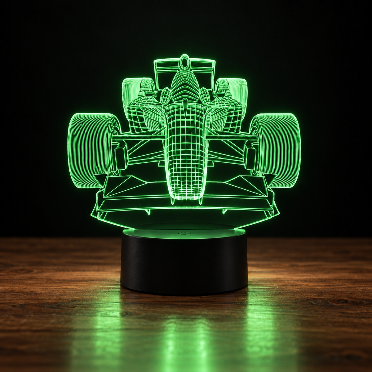 Lampe 3D Voiture de Course - Veilleuse LED Tactile
