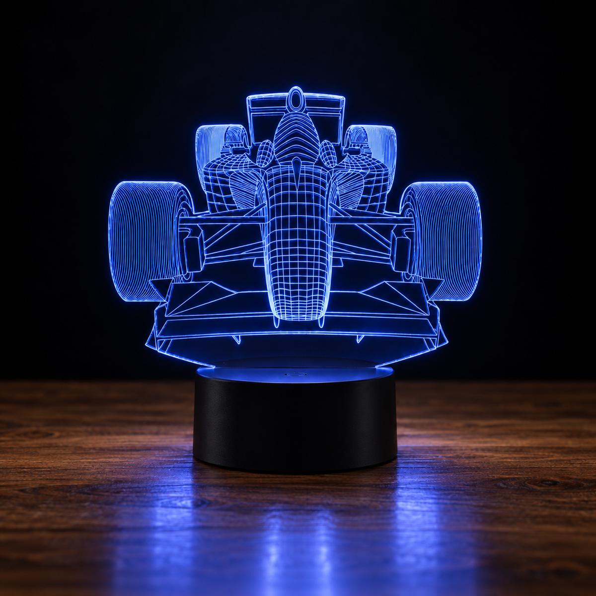 Lampe 3D Voiture de Course - Veilleuse LED Tactile