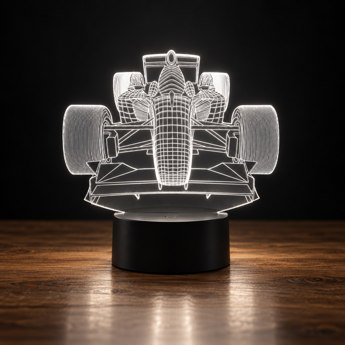 Lampe 3D Voiture de Course - Veilleuse LED Tactile