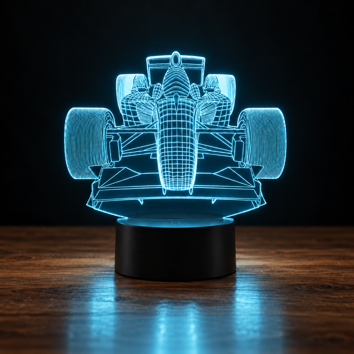 Lampe 3D Voiture de Course - Veilleuse LED Tactile
