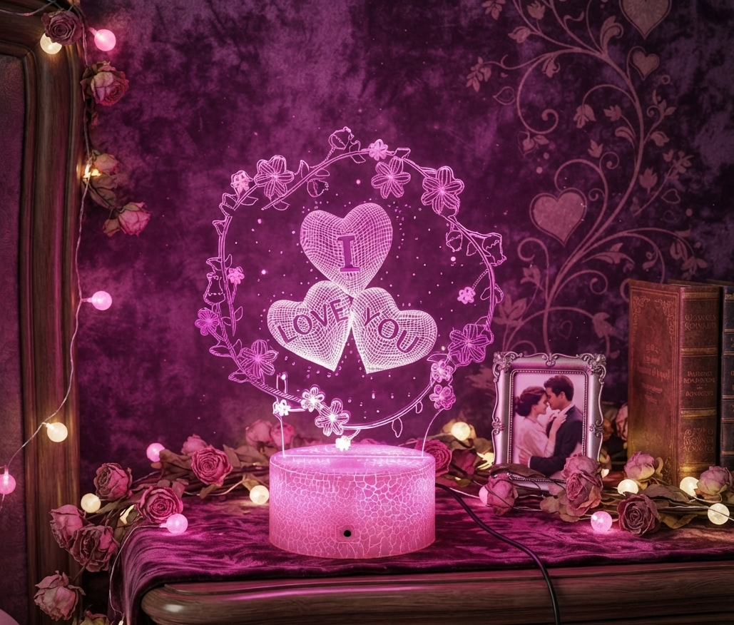 Lampe Led 3d  LED 3D “I Love You”
