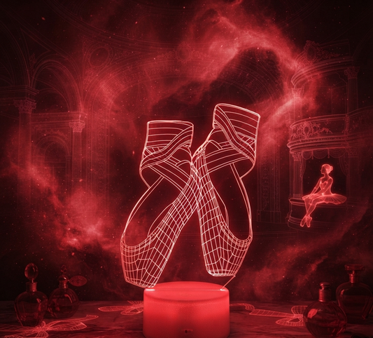 Lampe LED 3D Pointes de Ballet