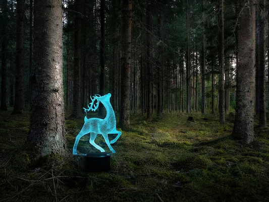 Lampe Led 3d Cerf