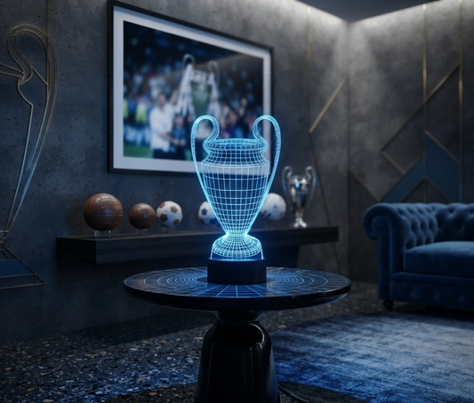 Lampe LED 3D Trophée de Football