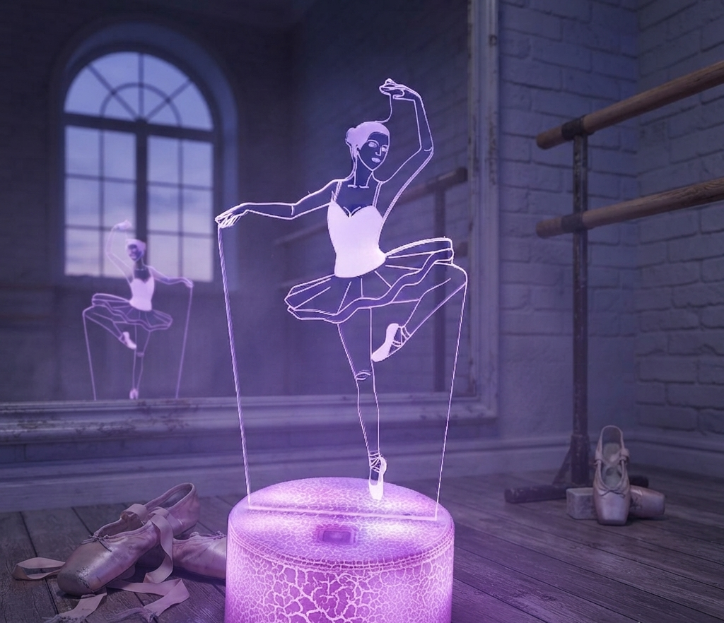 Ballet 3D Colorful Touch LED Visual Light