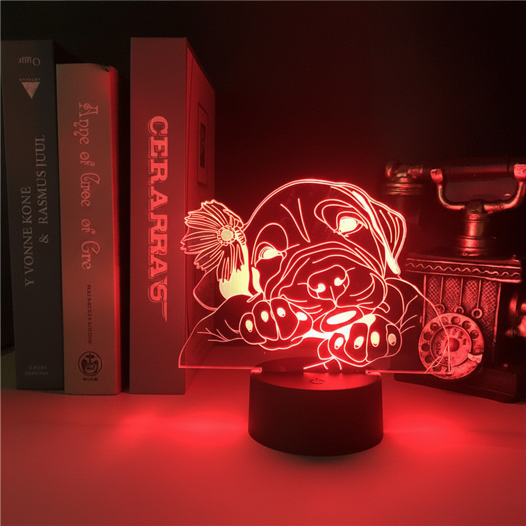 Lampe chien rouge sans téléphone