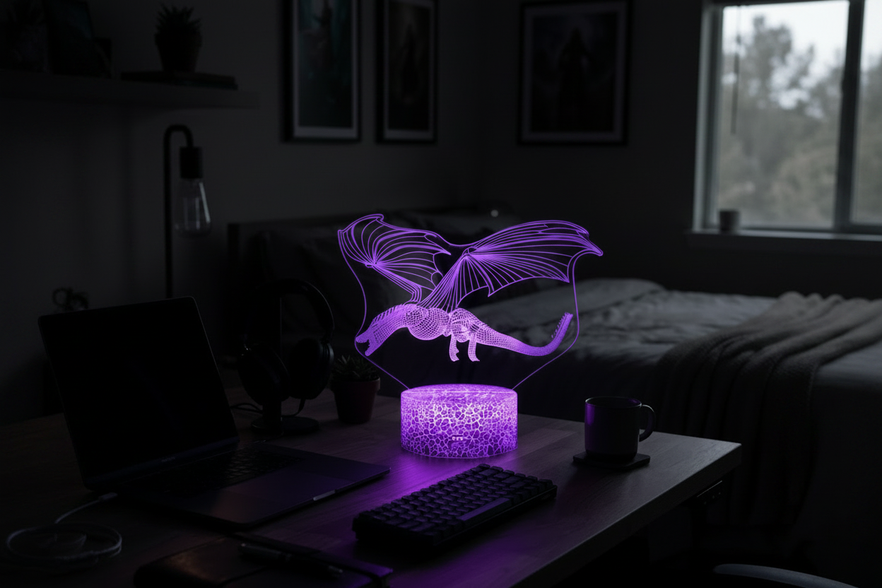 Lampe dragon nette haute qualité